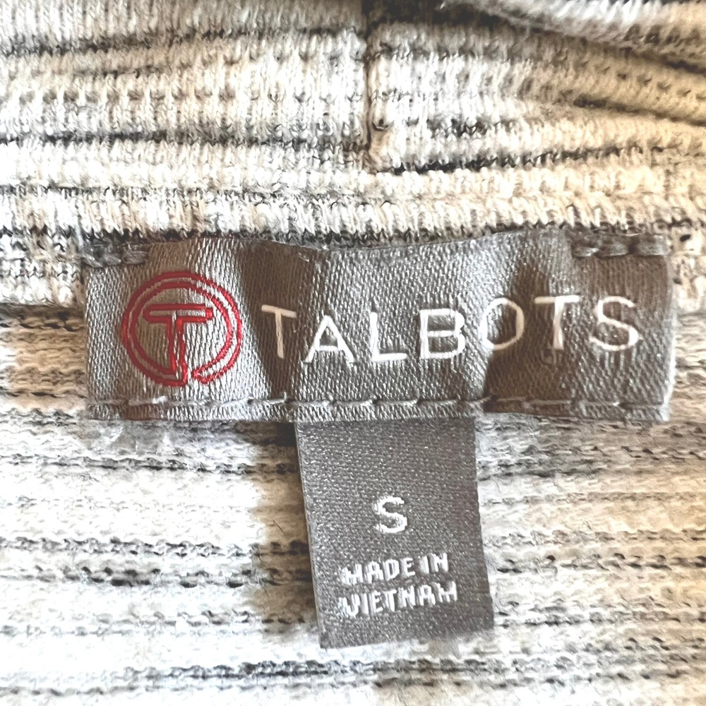 Talbots Womens Space Dye Cowl Neck Tunic Pullover Cozy Sweatshirt Gray Small - Picture 8 of 9